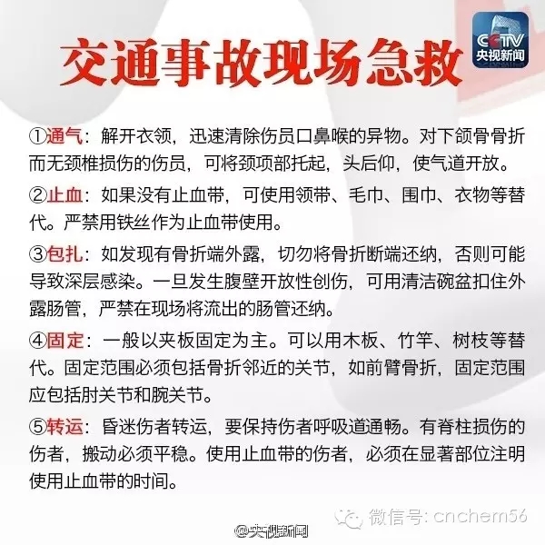 危化品事故急救方法